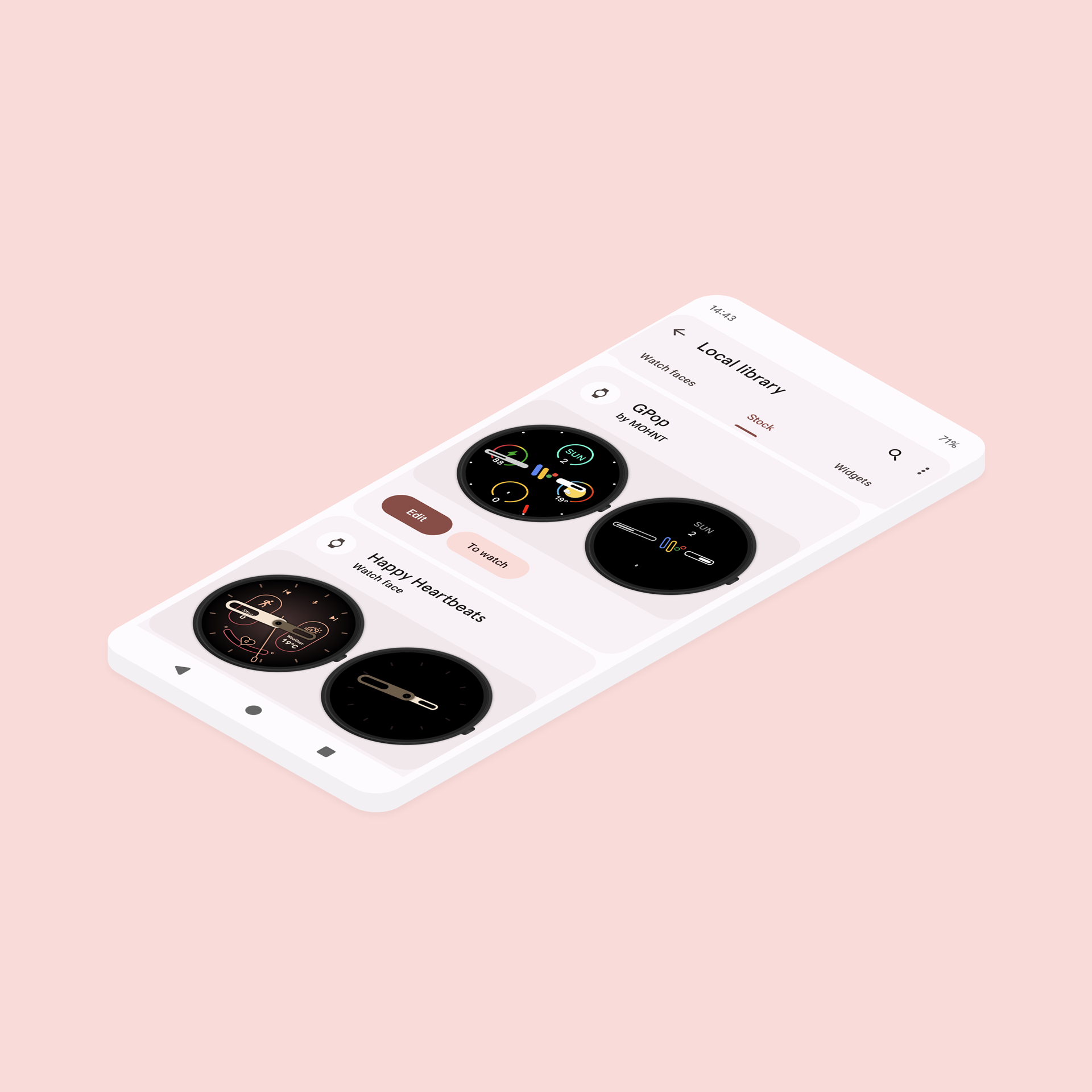 Watch face library