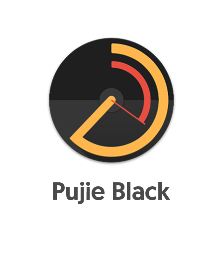 Pujie Black Logo